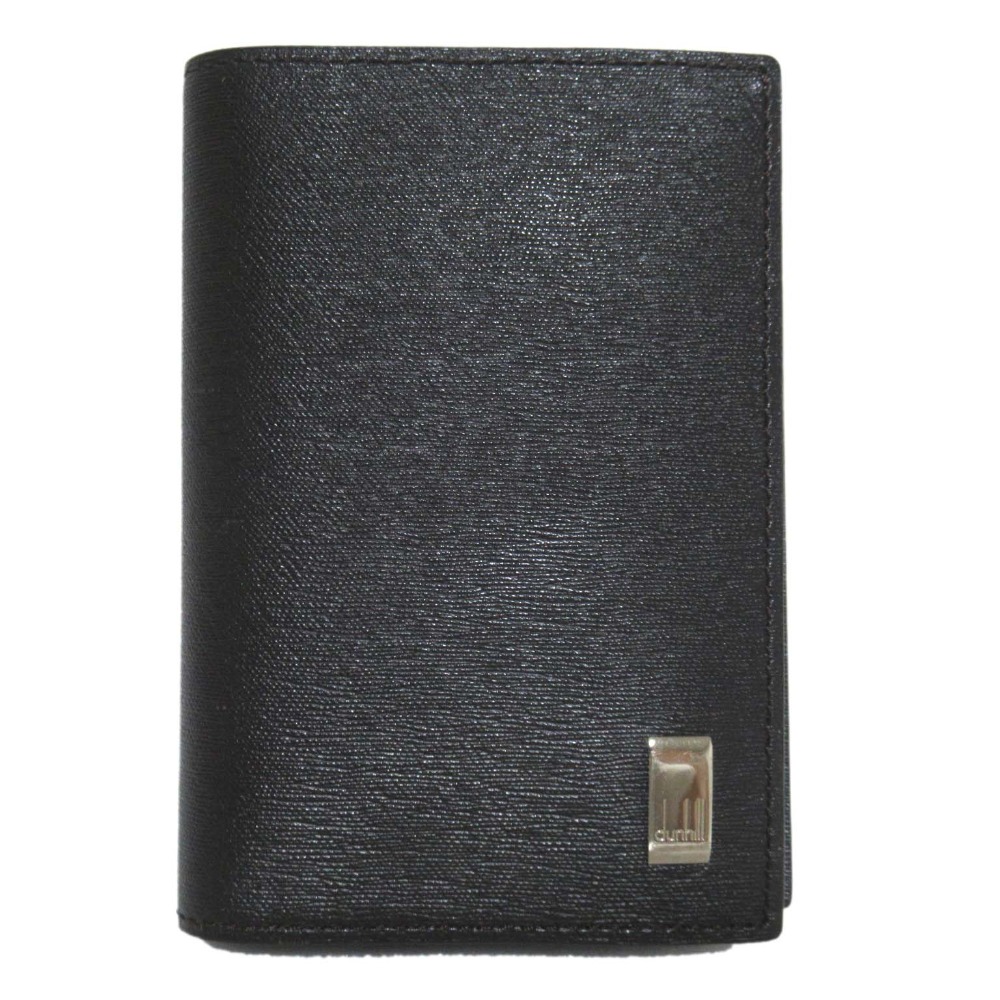 【中古】未使用 dunhill ダンヒル 二つ折り カードケース ダークブラウン メンズ Luxs ブランド古着のリュクス