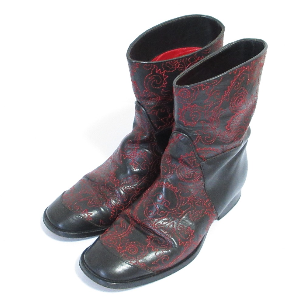 DRIES VAN NOTEN ドリスヴァンノッテン　パイソン柄　厚底　ブーツ DRIES VAN NOTEN ドリスヴァンノッテン パイソン柄 厚底 ブーツ