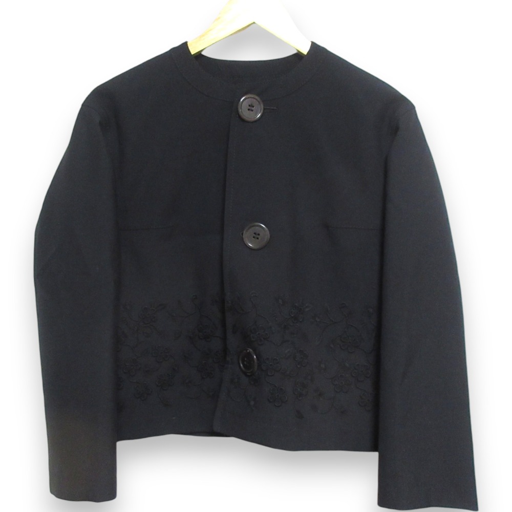 tricot コムデギャルソン ウール混ジャケット 日本製 ブラック y2k tricot コムデギャルソン ウールジャケット 日本製 黒 短丈 y2k 平成