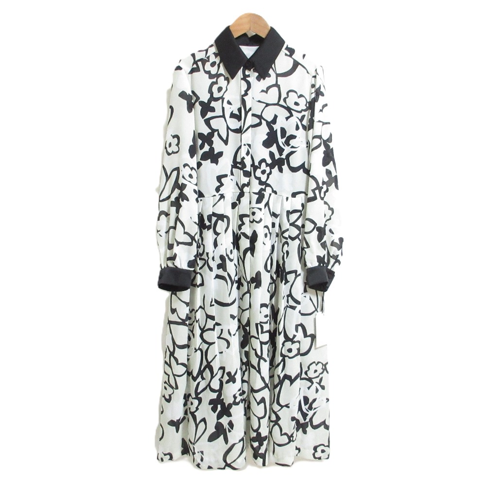 【中古】未使用 24AW Diagram ダイアグラム グレースコンチネンタル キカフラワープリーツドレス ワンピース サイズ38 キナリ レディース Luxs ブランド古着のリュクス｜Luxs（ブランド古着のリュクス）