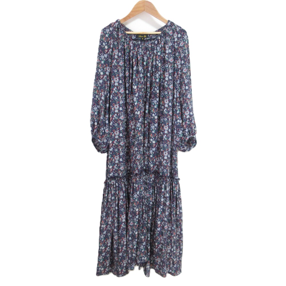 Drawerドゥロワー ロングワンピース リボン付き Drawerドゥロワー ロングワンピース リボン付き Drawer