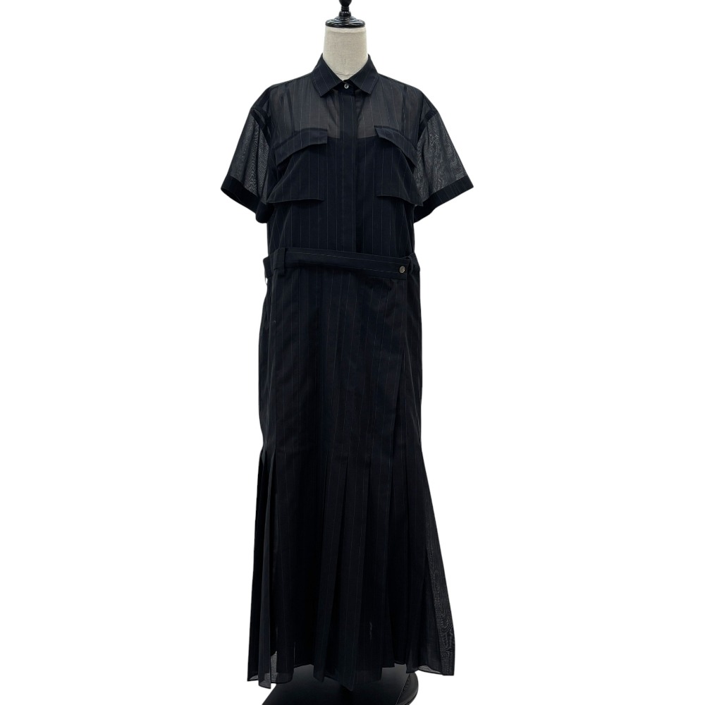 楽天市場】sacai サカイ 23AW Cotton Jersey x Satin Dress コンビ