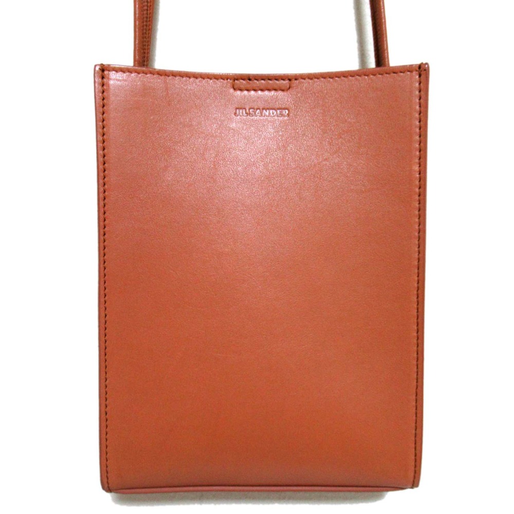 美品 JIL SANDER バッグ エンボスロゴ ストラップ クロスボディバッグ JIL SANDER (ジル・サンダー) エンボスロゴ ストラップ クロスボディ