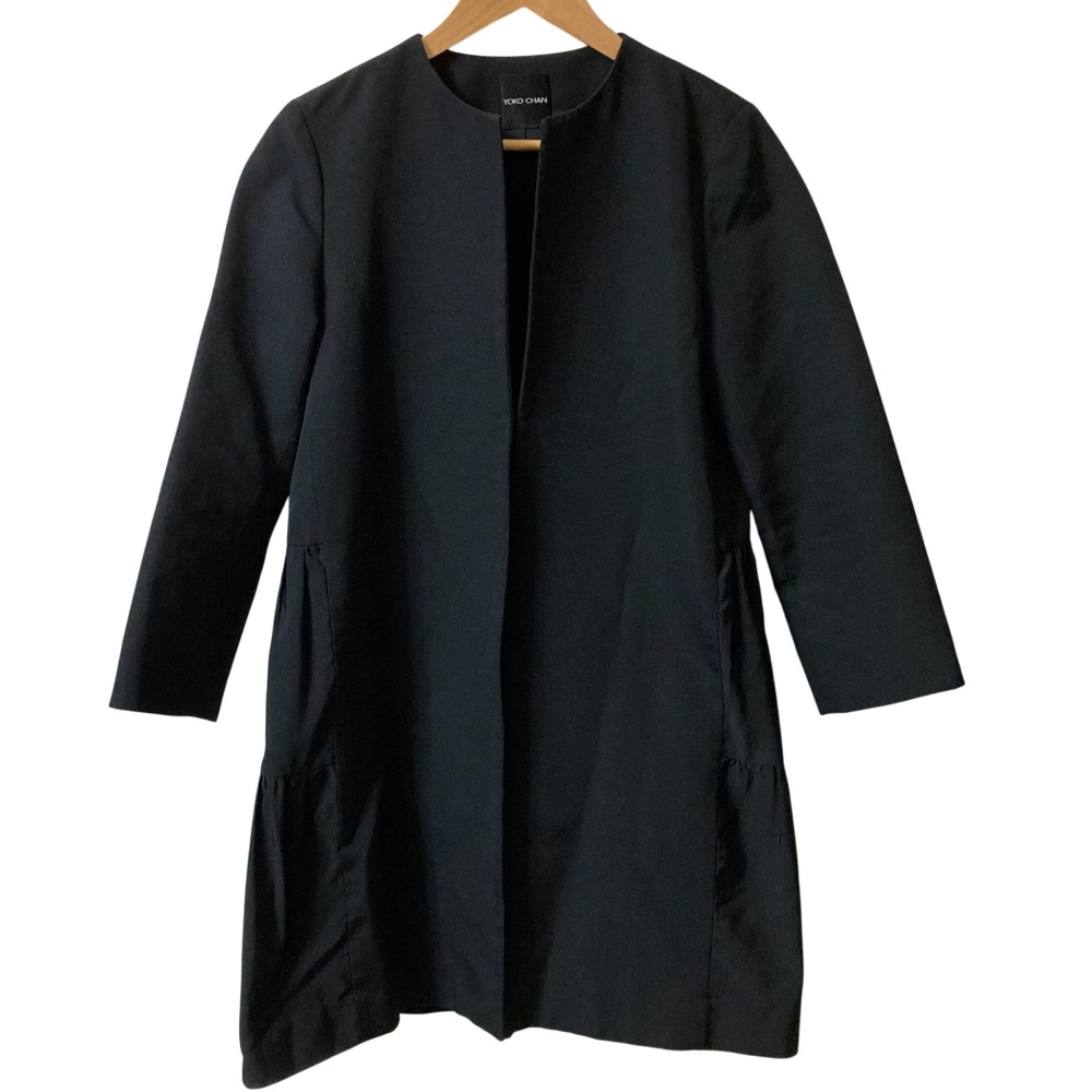 楽天市場】YOKO CHAN ヨーコチャン YCC-415-048 ウール 裾ファー切替