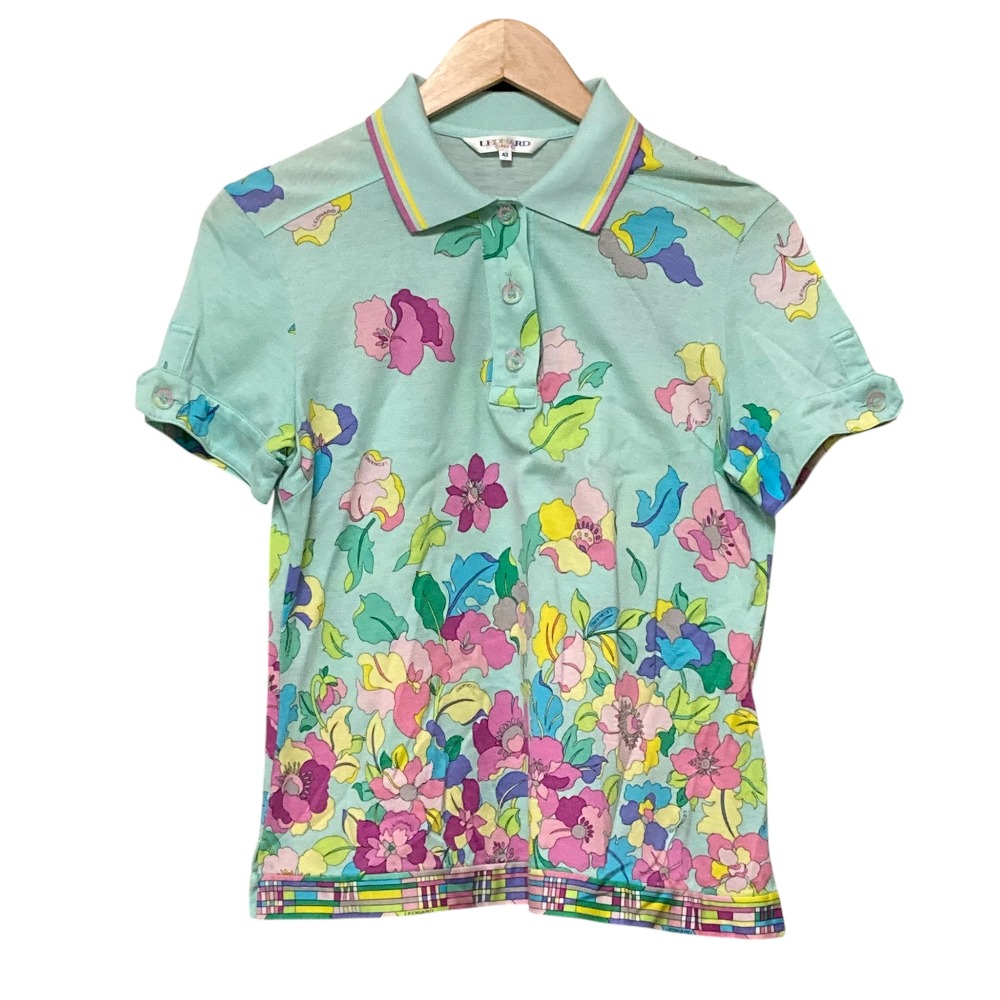 楽天市場】【超美品】レオナールスポーツ 半袖ポロシャツ ピンク×白 袖