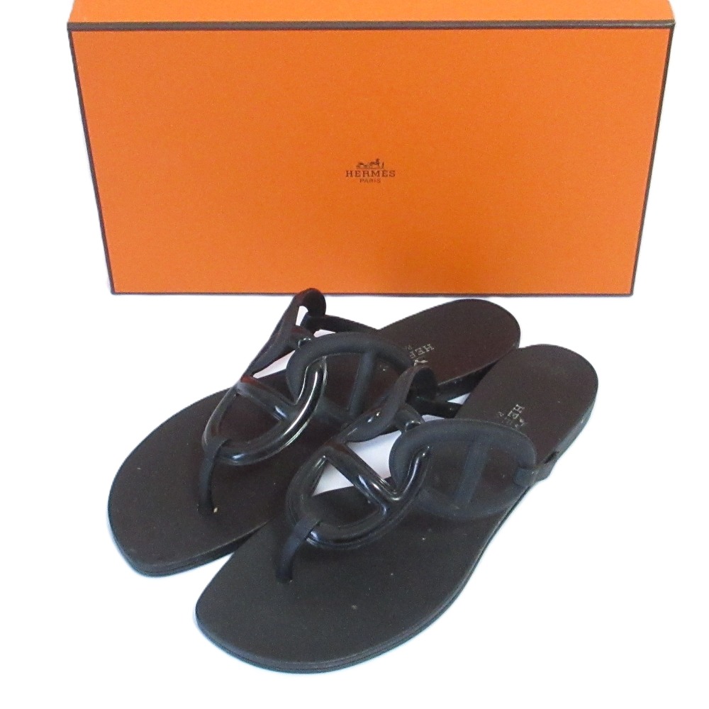 楽天市場】≪ 新品 ≫ エルメス エジェリ サンダル 37 ラバー