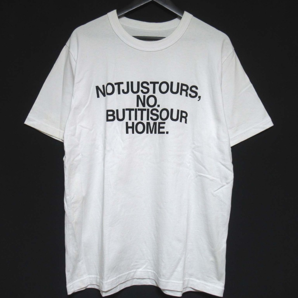 【中古】 23AW Sacai サカイ NOT JUSTOURS NO BUTITISOUR HOME Graphic プリント 半袖 Tシャツ 23-0584S サイズ4 ホワイト メンズ Luxs ブランド古着のリュクス