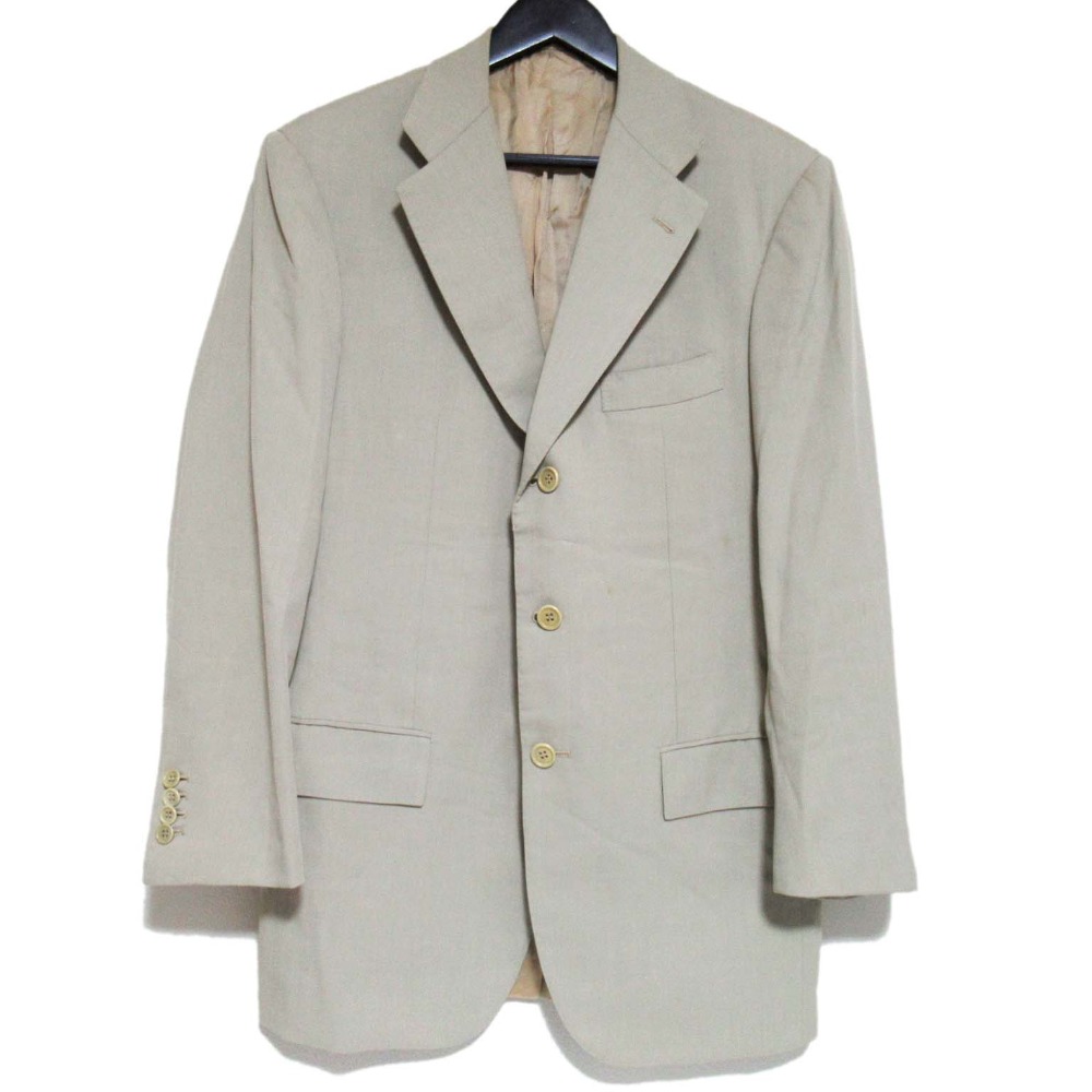 KITON キートン 100% カシミヤ シングル テーラード ジャケット 44 極美品△正規品 Kiton キートン チェック柄 カシミヤ100％ テーラード