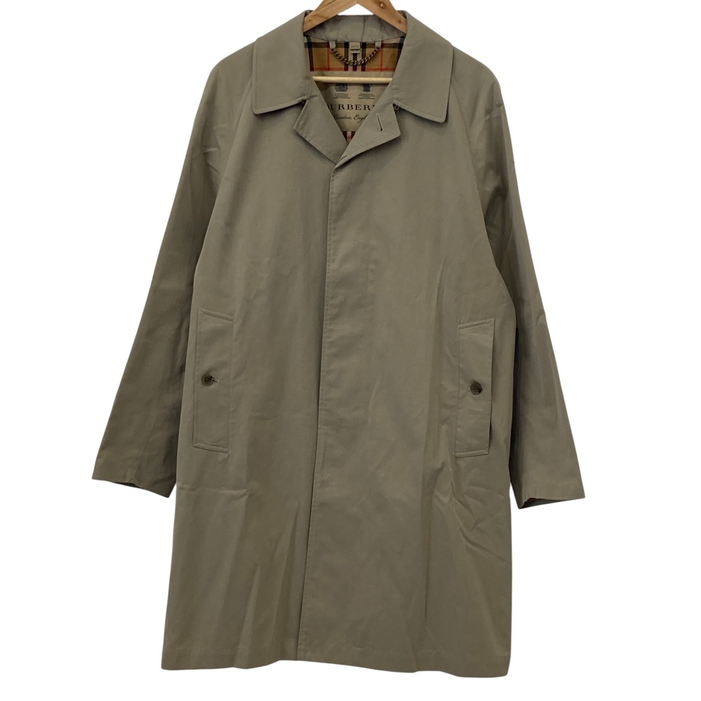 【中古】美品 Burberry バーバリー THE CAMDEN ステンカラーコート サイズ52SF グレージュ メンズ Luxs ブランド古着のリュクス