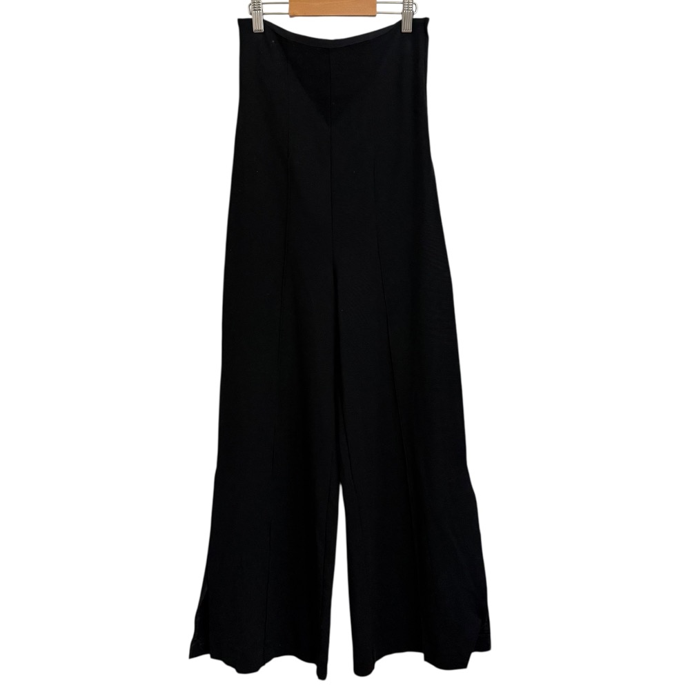 【中古】美品 TOGA PULLA トーガプルラ STUDIOUS別注 Jersey pants サスペンダー付き ジャージー パンツ サイズ36 ブラック レディース Luxs ブランド古着のリュクス