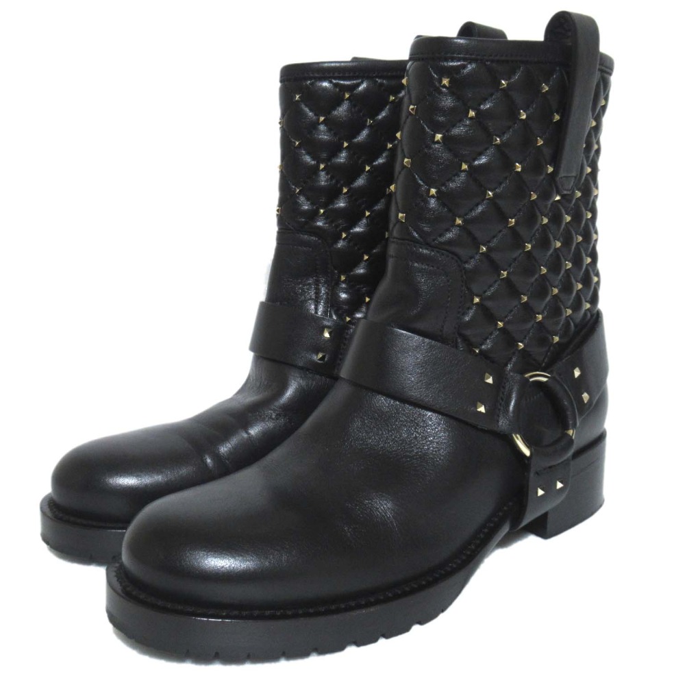 楽天市場】【中古】 ショートブーツ ロックスタッズ レディース SIZE