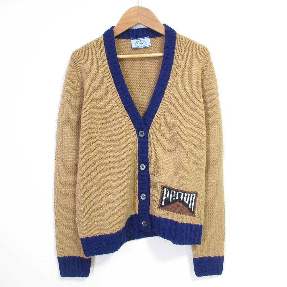 楽天市場】【中古】PRADA23AW カシミヤ ジップニットカーディガン
