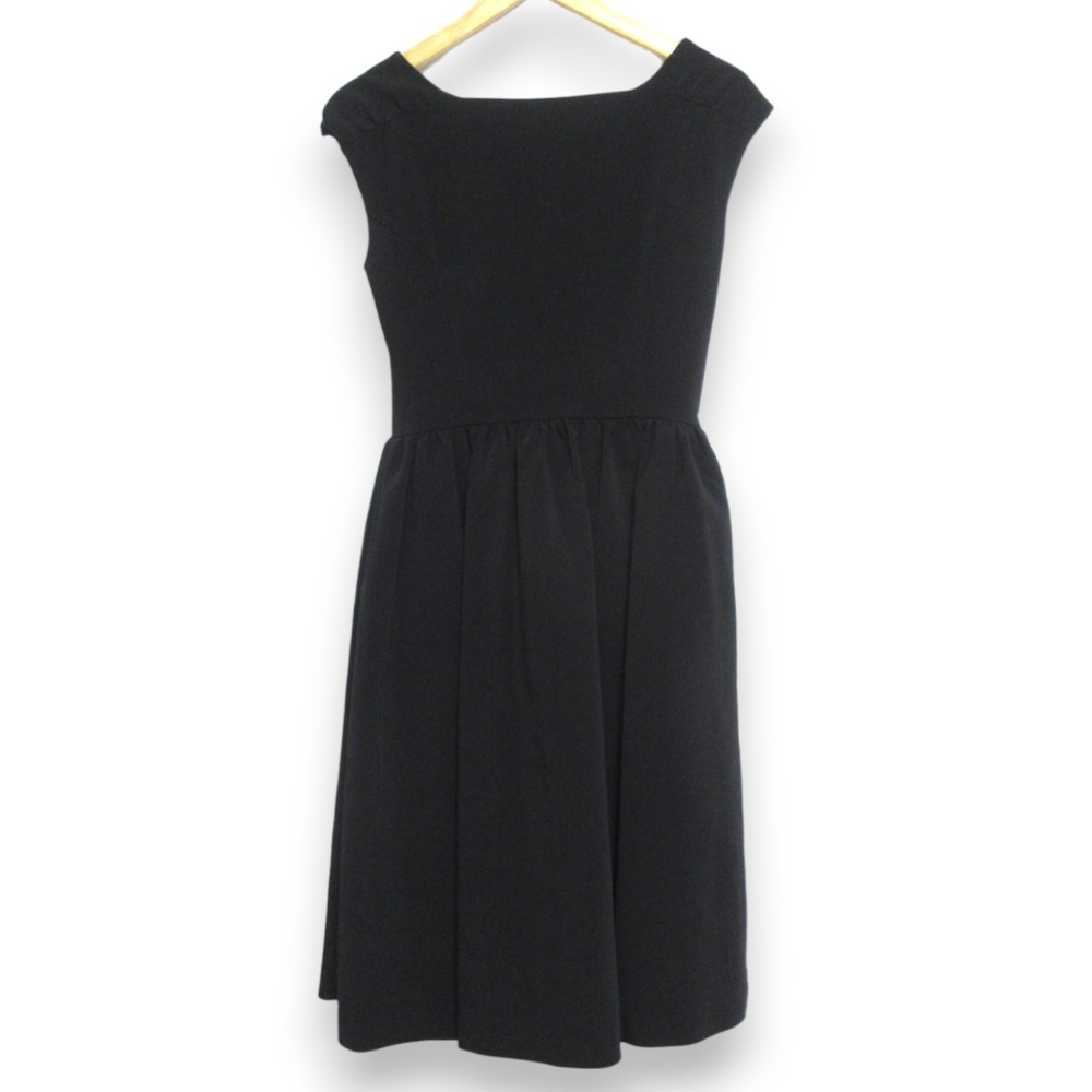 【中古】美品 FOXEY NEW YORK フォクシーニューヨーク Back Button Down Dress バッグボタンダウンドレス ロングワンピース 38 ブラック レディース Luxs ブランド古着のリュクス