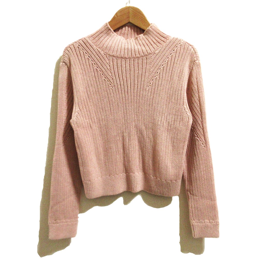 【中古】美品 FOXEY フォクシー Hammock コットンシルクニットトップス 42710 サイズ38 ピンク レディース Luxs ブランド古着のリュクス