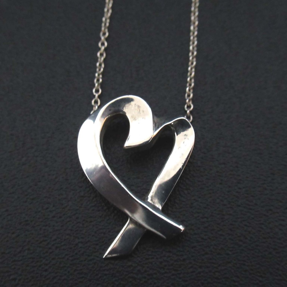 【中古】美品 Tiffany&Co ティファニー パロマピカソ ラビングハート ネックレス ペンダント シルバー 925SV レディース Luxs ブランド古着のリュクス
