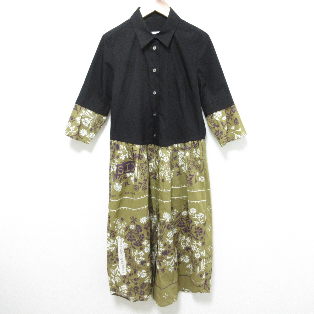 【中古】良品 MM6 Martin Margiela エムエムシックス マルタンマルジェラ レイヤード シャツ ワンピース サイズ40 ブラック レディース Luxs ブランド古着のリュクス