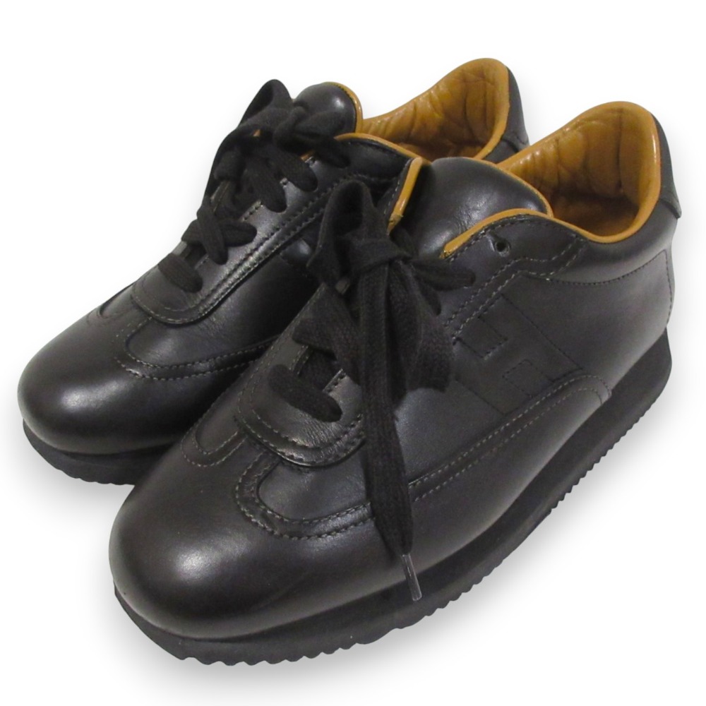 楽天市場】【エルメス】Hermes クイック レザー スニーカー ブラック