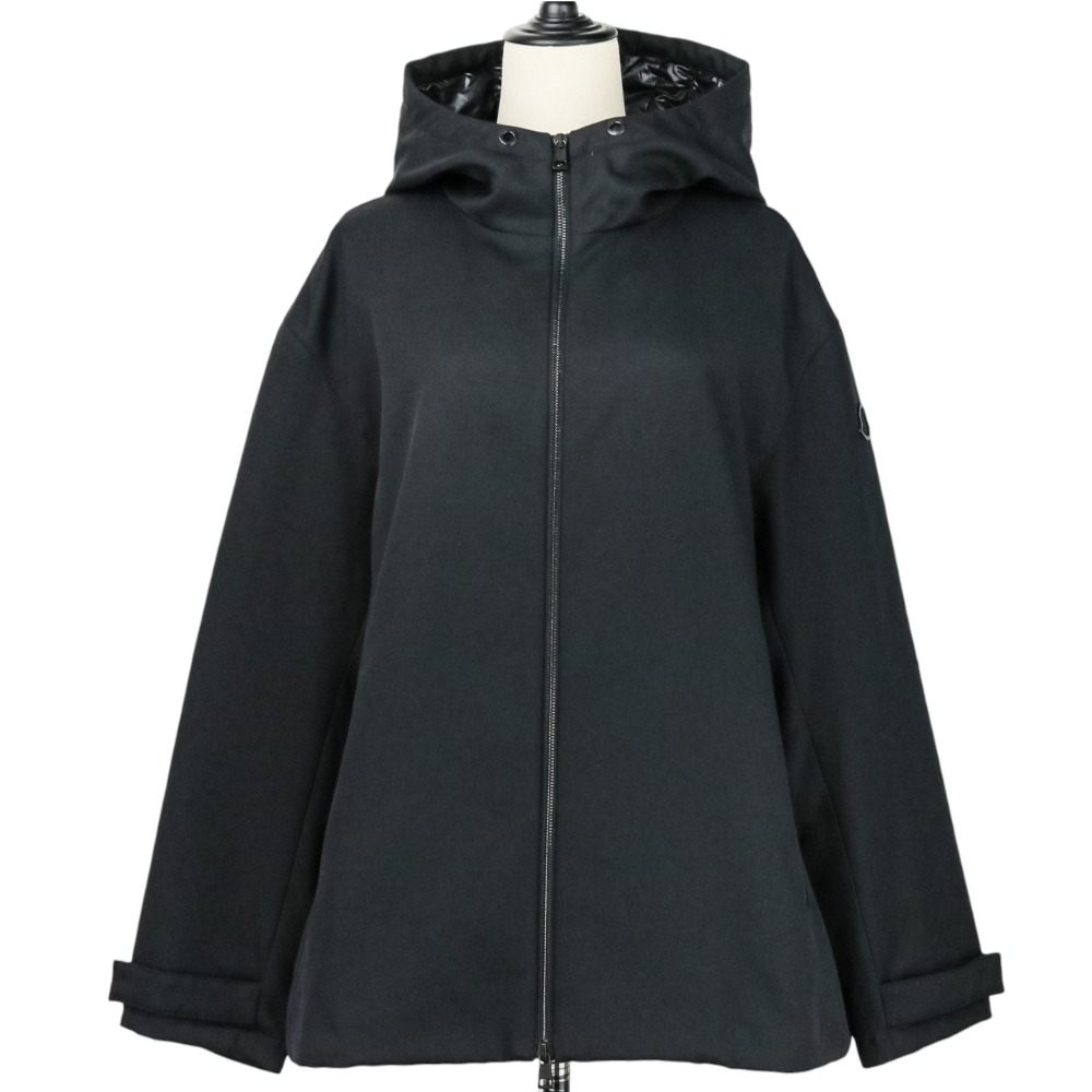 【中古】良品 MONCLER モンクレール GREDI グレディ フーデッドダウンジャケット サイズ4 ブラック メンズ レディース Luxs ブランド古着のリュクス