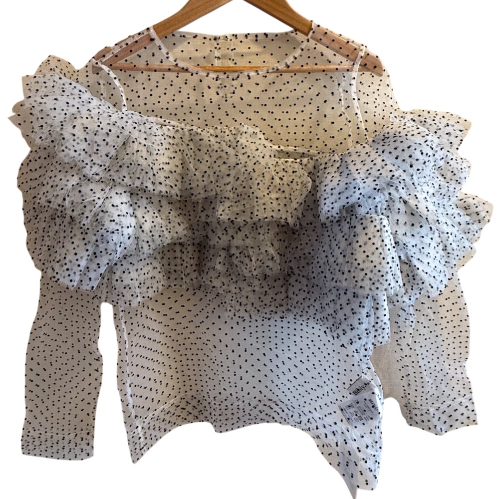 【中古】未使用 BIBIY ビビィ BELINDA TOP チュールドットブラウス B40-TS082WHF Fサイズ ホワイト レディース Luxs ブランド古着のリュクス 7,940円