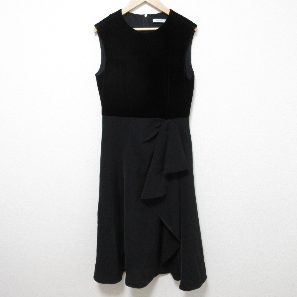 【中古】美品 FOXEY NEW YORK フォクシーニューヨーク Noelle Dress ベロア ノースリーブ ドレス ワンピース 42560 サイズ40 ブラック レディース Luxs ブランド古着のリュクス 15,033円