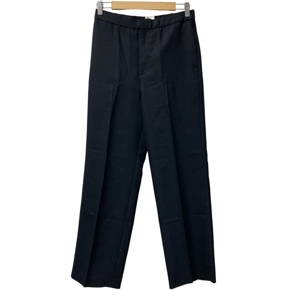 【中古】未使用 24AW L'Appartement RETROVE アパルトモン リトローヴ WOOL EASY PANTS ウール イージーパンツ サイズ36 ブラック レディース Luxs ブランド古着のリュクス