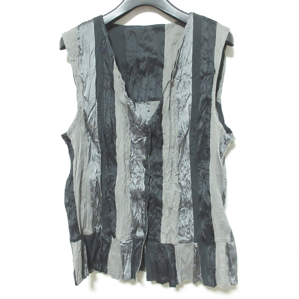 美品✨プリーツプリーズイッセイミヤケ ダブルジップ ロングベスト 黒 ブラック 楽天市場】【プリーツプリーズ イッセイミヤケ】PLEATS PLEASE ISSEY