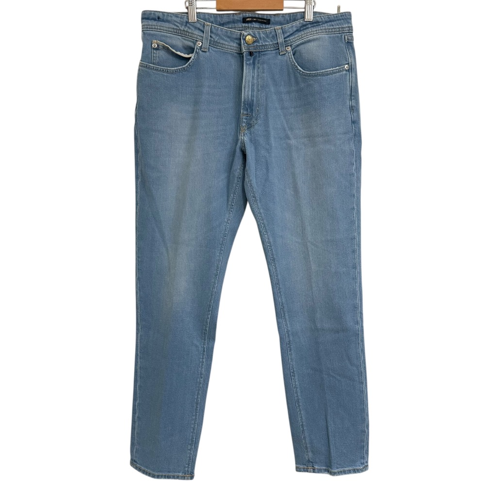 【中古】美品 BRIGLIA ブリリア デニムパンツ ジーンズ サイズW36/L30 ライトブルー メンズ Luxs ブランド古着のリュクス