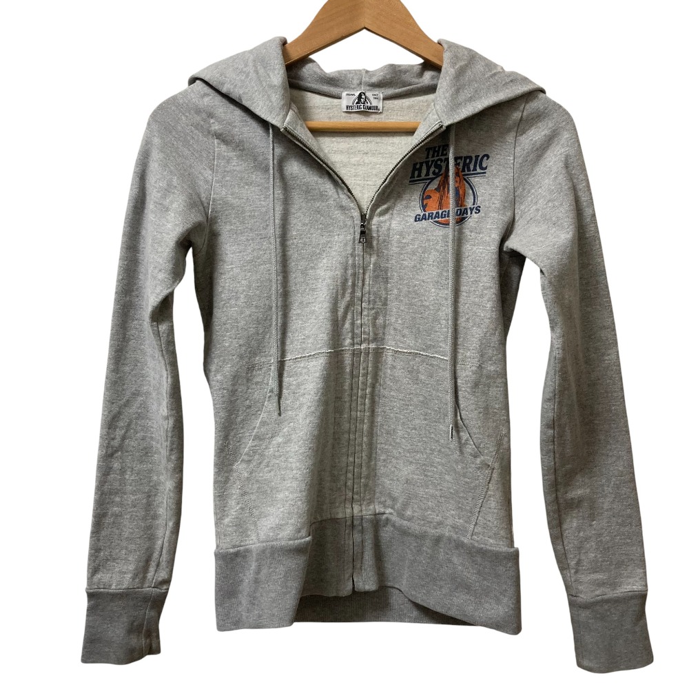 美品　ヒステリックグラマー　プルオーバーパーカー　グレー 楽天市場】【中古美品】【レディース】 HYSTERIC GLAMOUR ヒステリック