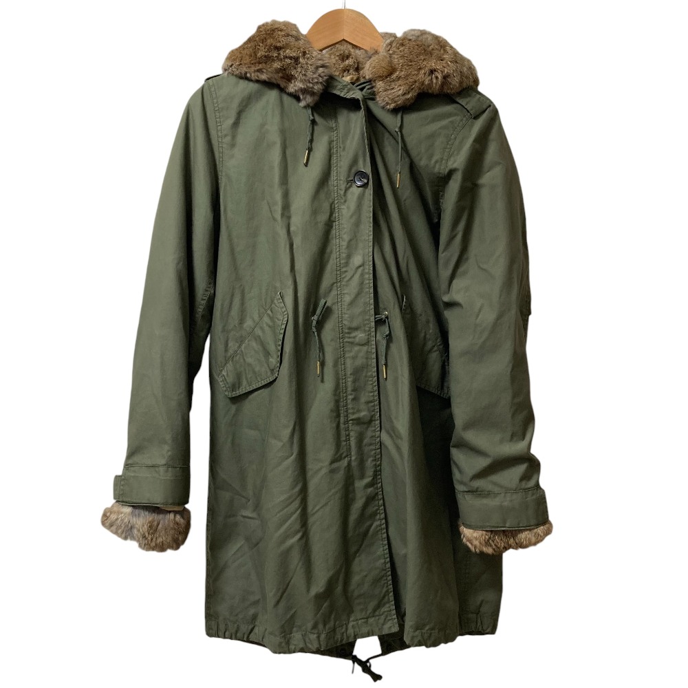 【中古】 WOOLRICH ウールリッチ ライナー付きモッズコート サイズS カーキ レディース Luxs ブランド古着のリュクス