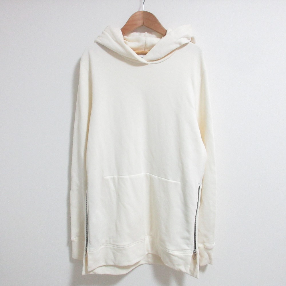 【中古】良品 JOHN ELLIOTT ジョンエリオット 裾ZIP スウェットパーカー サイズ2 オフホワイト メンズ Luxs ブランド古着のリュクス