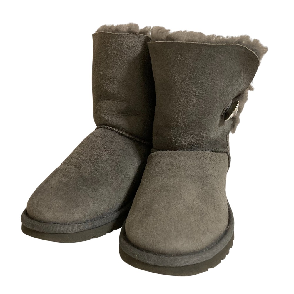 楽天市場】【中古】UGG 1003889 US5 22cm グレー ミニ ベイリー ボタン