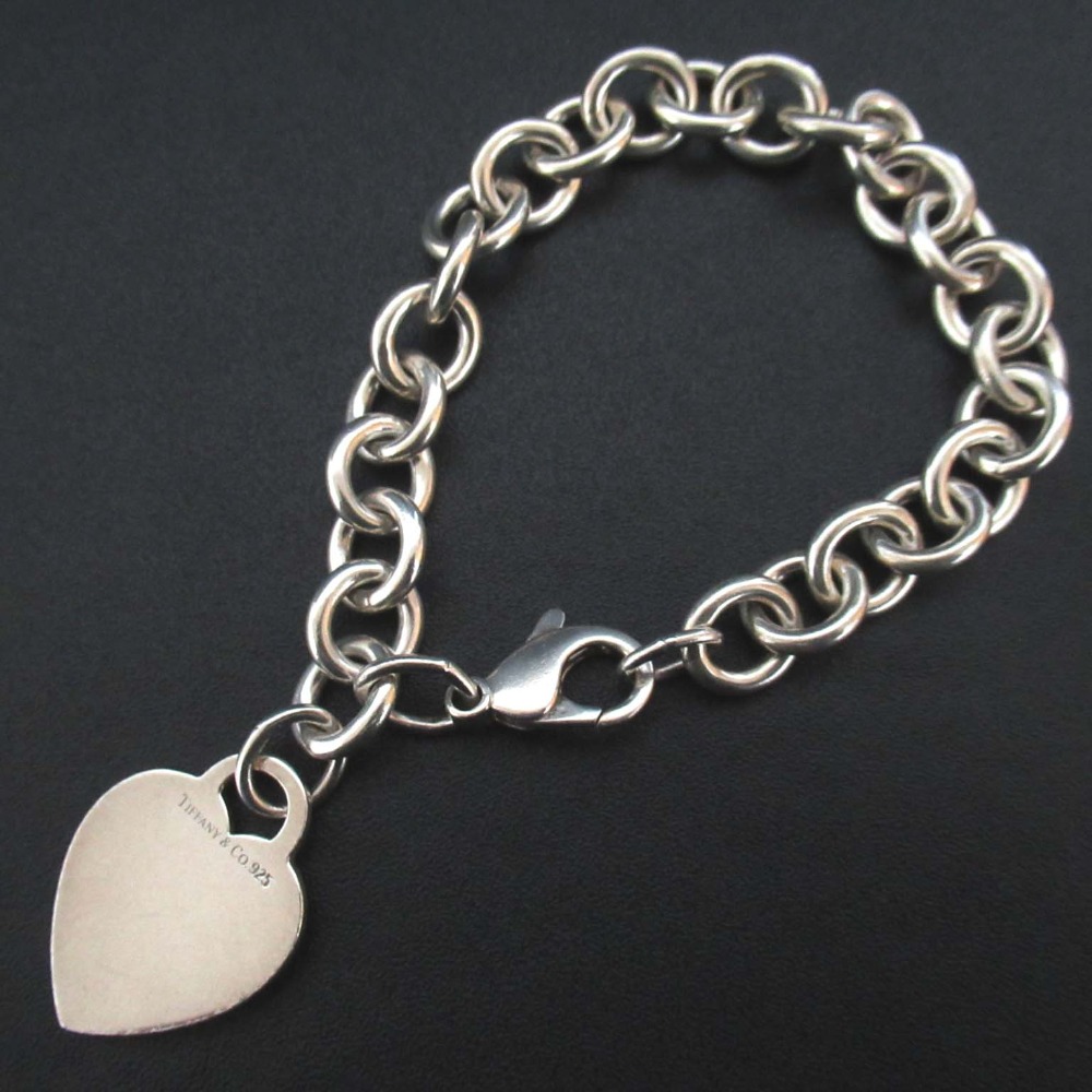 【中古】美品 Tiffany&Co ティファニー リターントゥティファニー ハートタグ チェーン ブレスレット 925SV シルバー レディース Luxs ブランド古着のリュクス