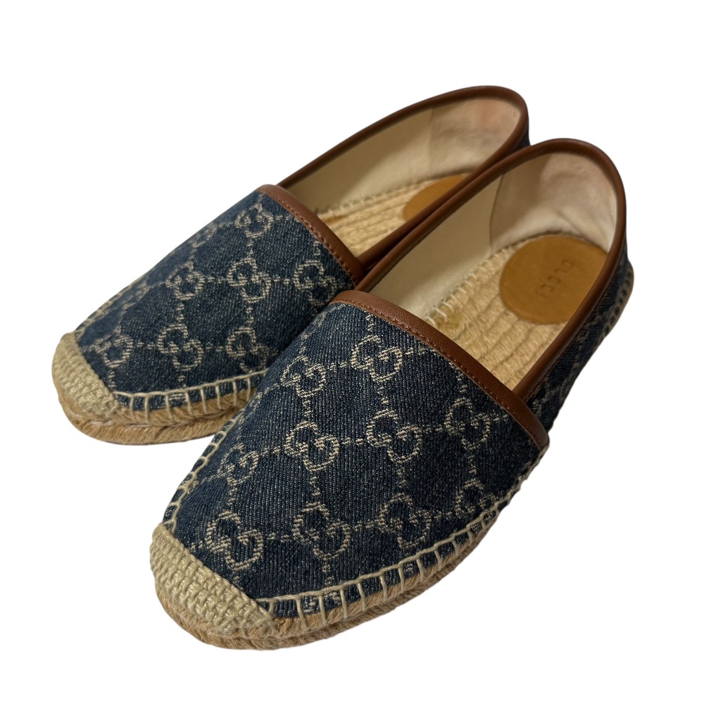 楽天市場】GUCCI グッチ エスパドリュ 466902 ブラック GGキャンバス