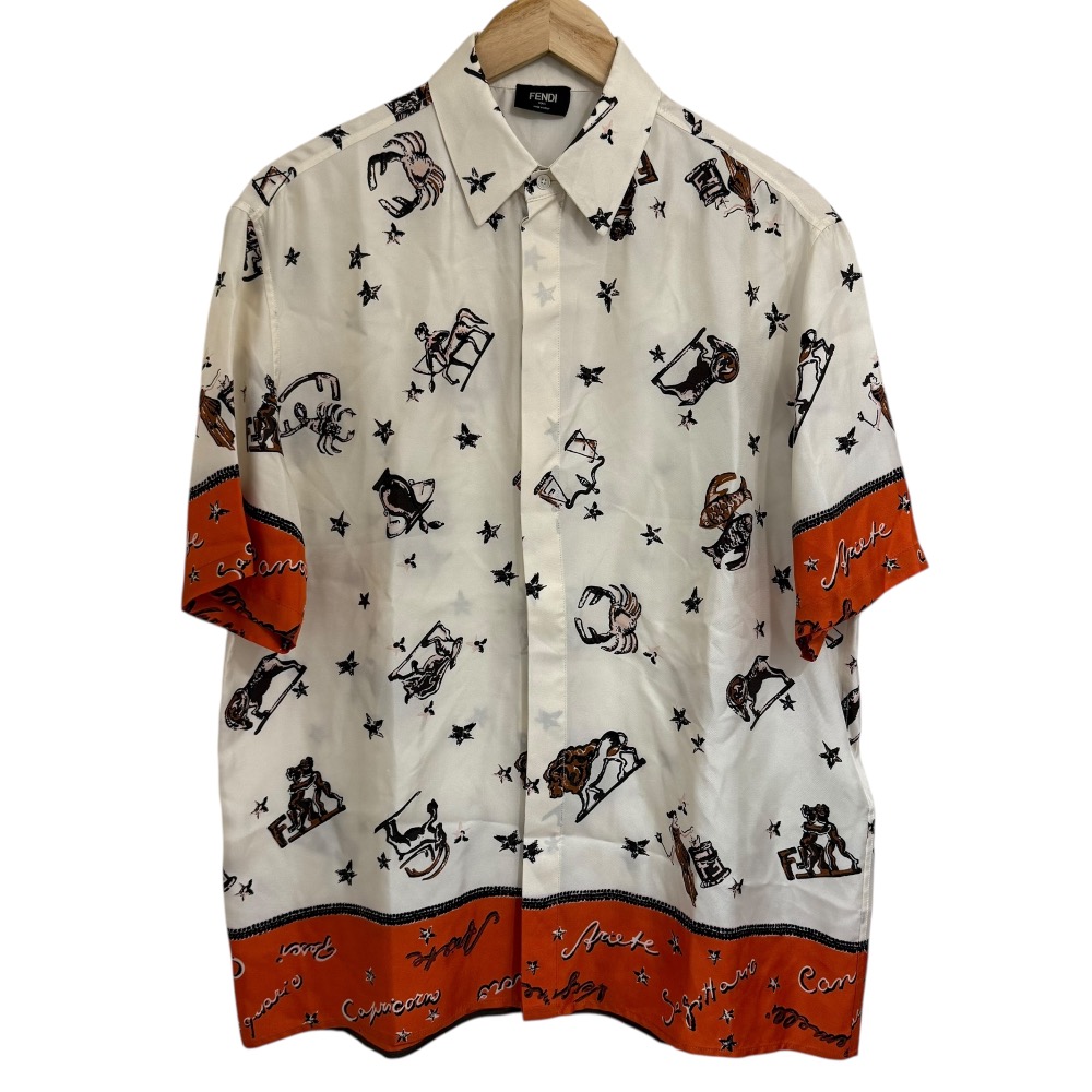 楽天市場】FENDI フェンディ シャツ サイズ:39 23SS ロゴプリント