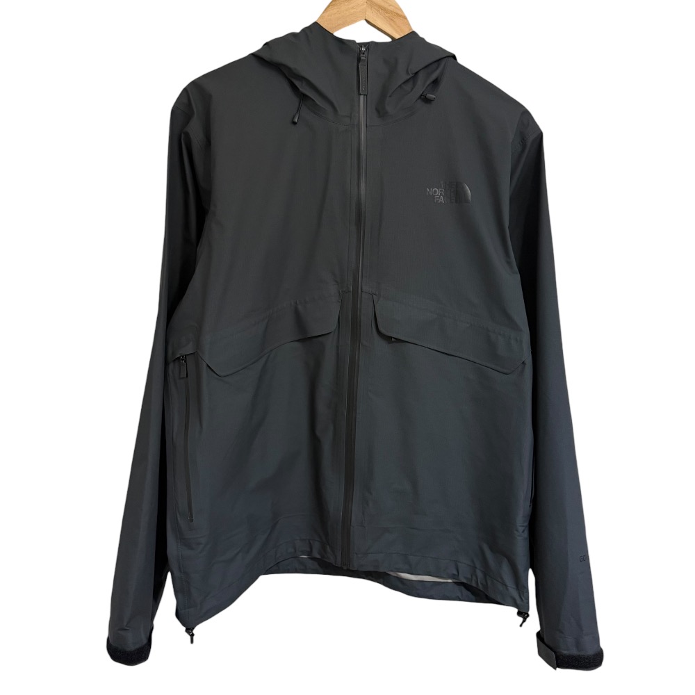 【中古】美品 THE NORTH FACE ノースフェイス EXPLORE GEAR LIGHT JACKET GORE-TEX マウンテンパーカー NP11765 L チャコールグレー メンズ Luxs ブランド古着のリュクス