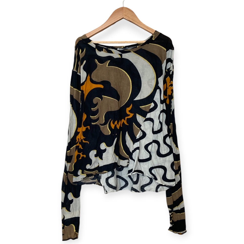 EMILIO PUCCI 多色抽象柄長袖シャツ EMILIO PUCCI 多色抽象柄長袖シャツ