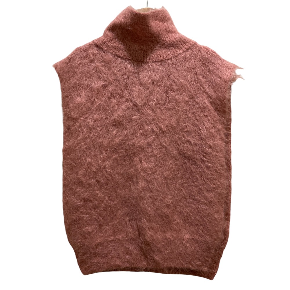 【中古】美品 23AW ISSEY MIYAKE me イッセイミヤケミー SHEEP KNIT VEST モヘヤニット ベスト MI34KE833 ピンク レディース Luxs ブランド古着のリュクス