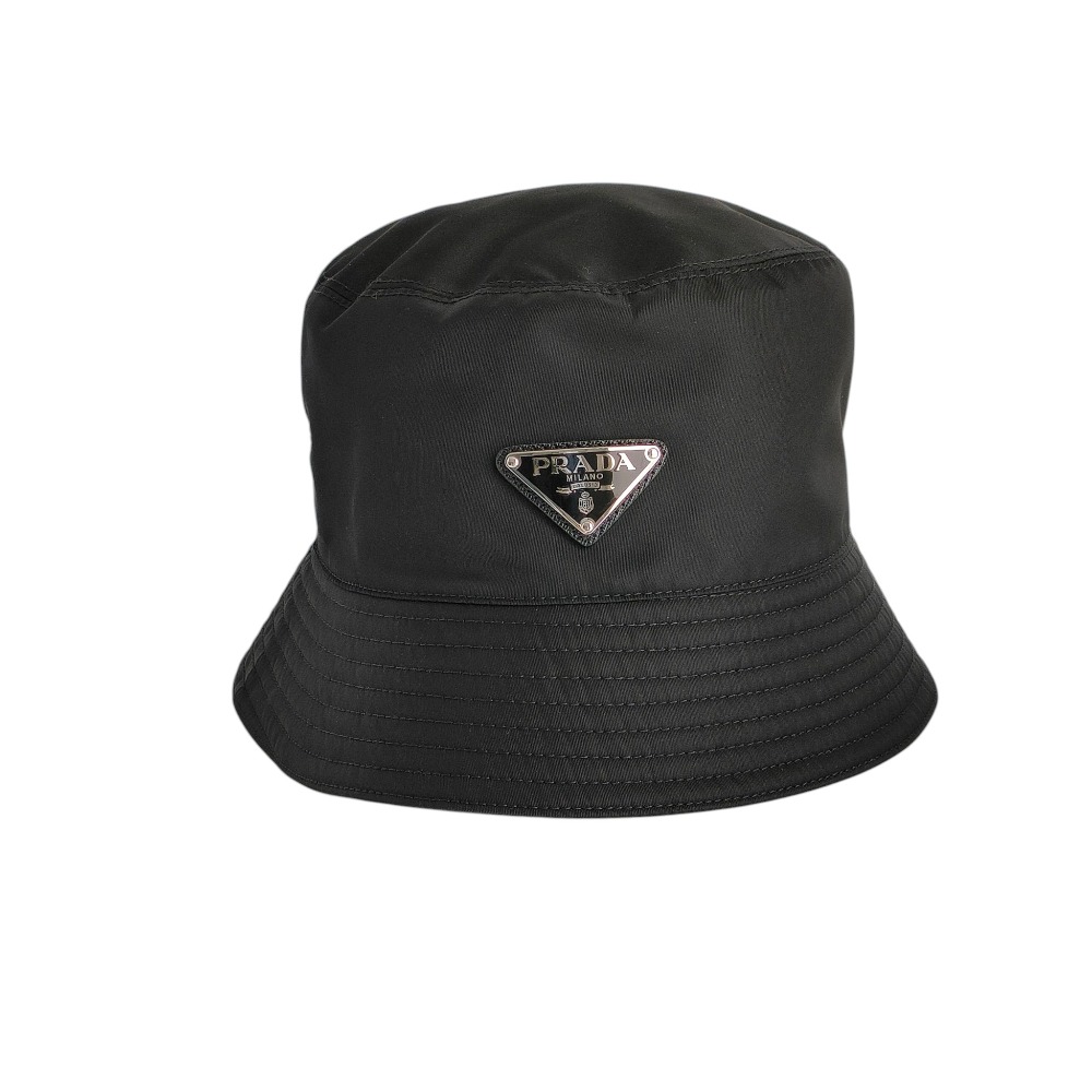 楽天市場】PRADA DENIM HAT BLACK サイズL P101-2022-30838 プラダ