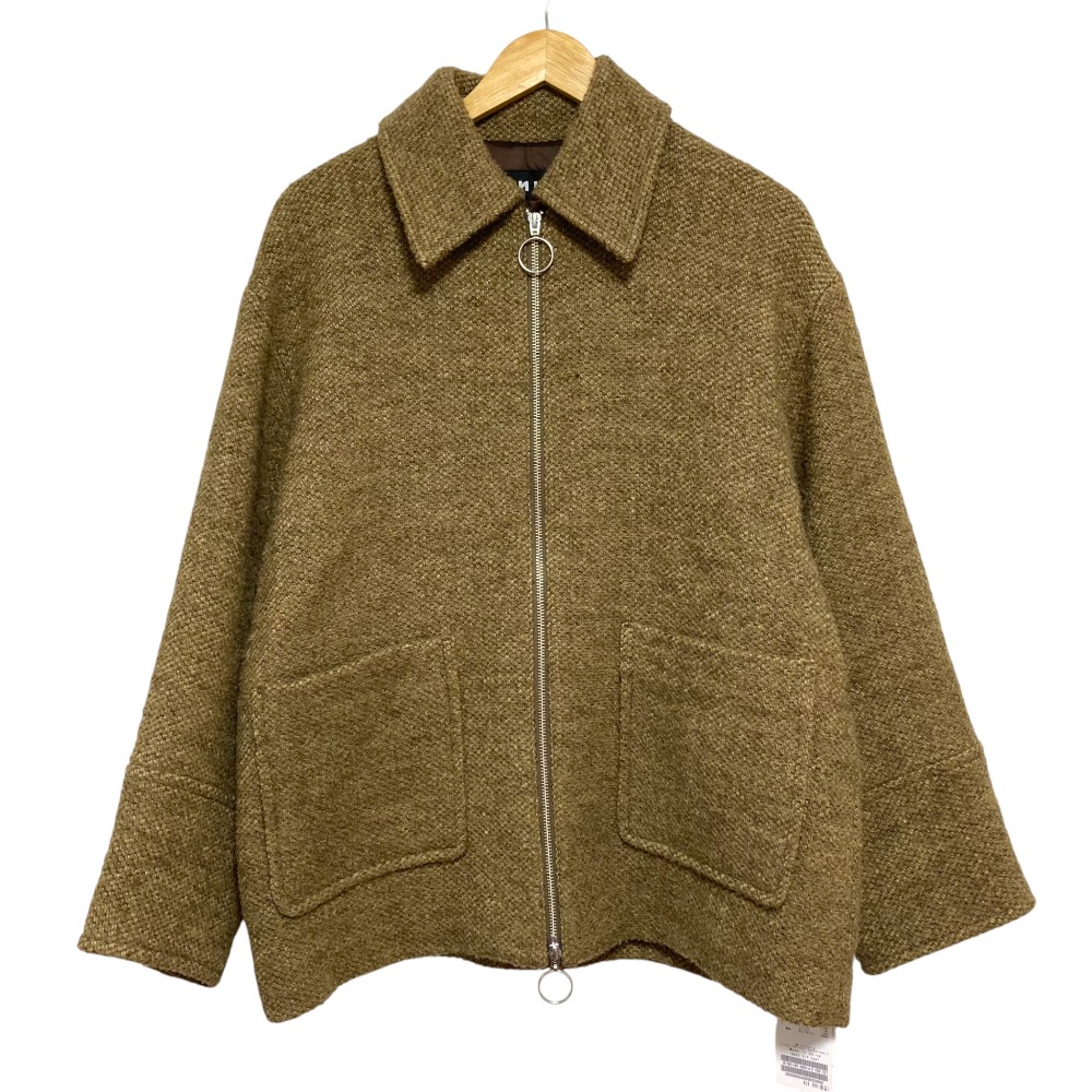 【中古】未使用 25AW BONUM ボナム TWEED ZIP コート サイズF ベージュ レディース Luxs ブランド古着のリュクス