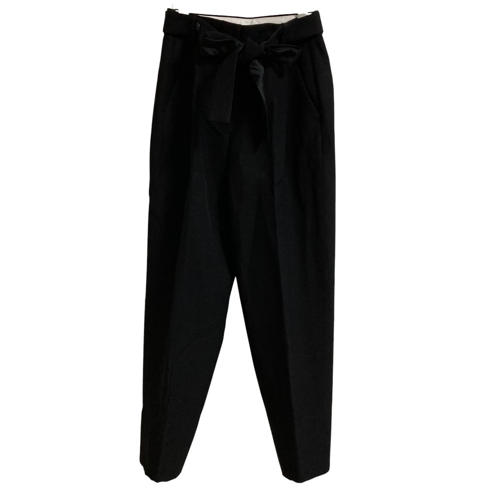 【中古】美品 CYCLAS シクラス シルクブレンド ウエストリボン スラックスパンツ サイズ36 ブラック レディース Luxs ブランド古着のリュクス 5,936円