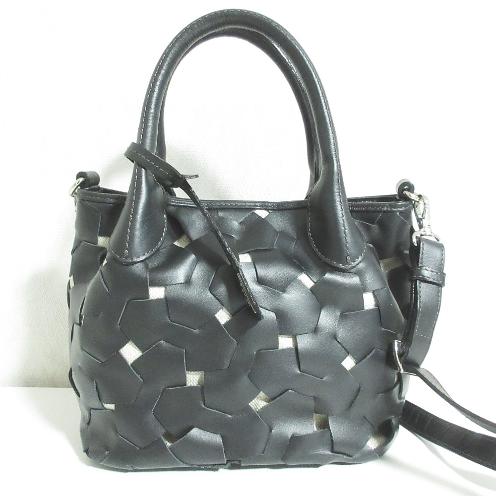 楽天市場】銀座かねまつ ショルダーバッグ レザー ブラック【送料無料