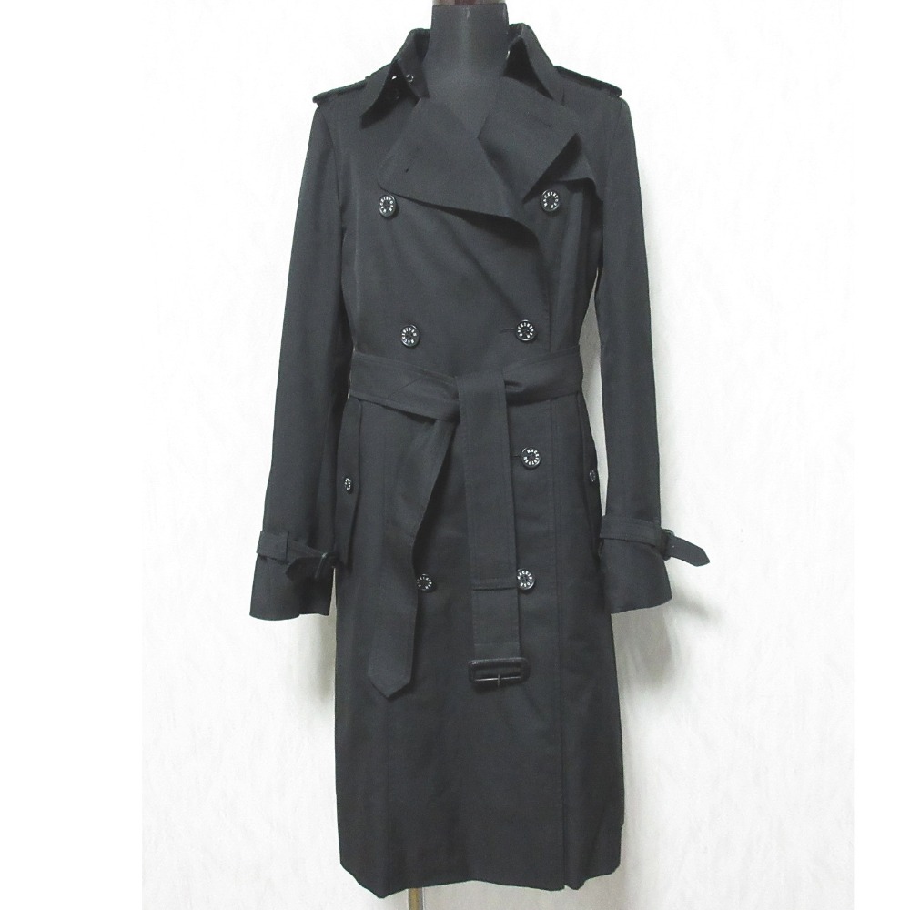 【美品】マッキントッシュロンドン トレンチコート ブラック 38 薄手 秋-冬 MACKINTOSH】【FETLAR/フェトラー】ショート丈トレンチコート