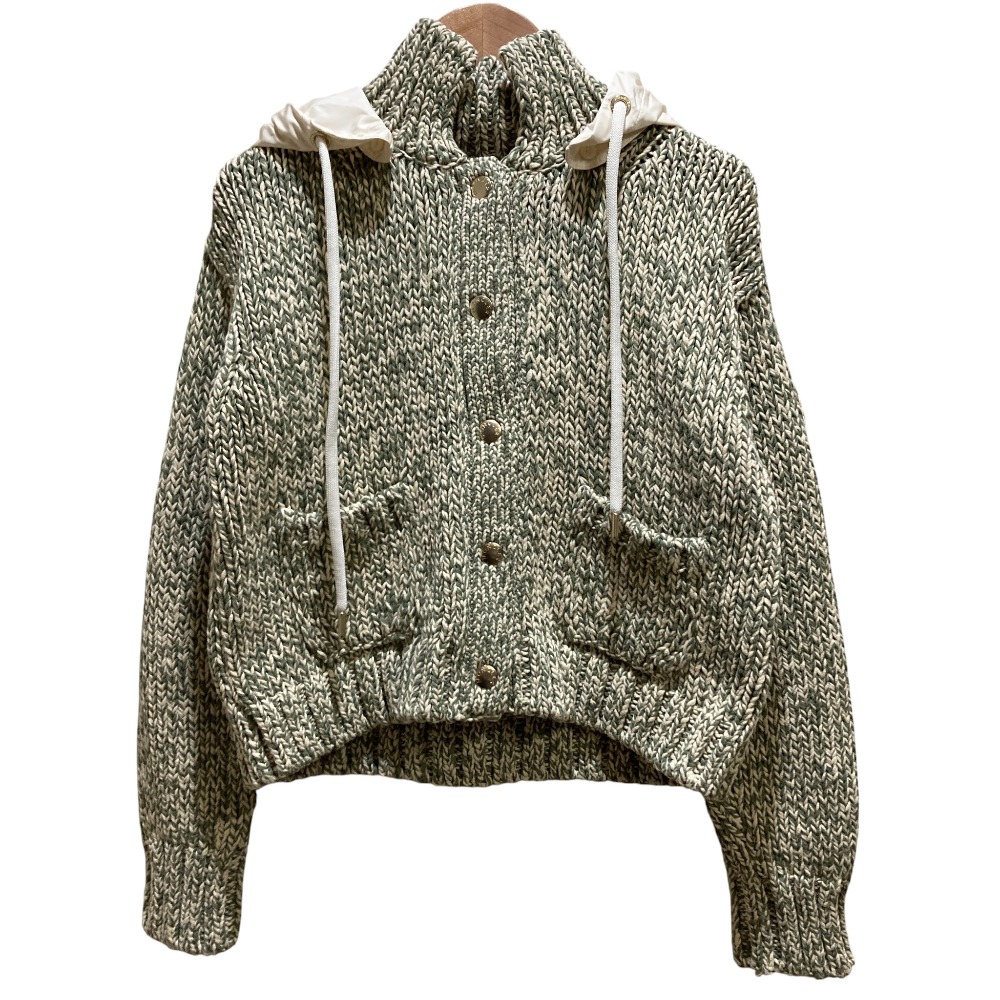 【中古】美品 24SS MONCLER モンクレール フード付き ニットカーディガン ジャケット J10939B00023 XSサイズ グリーン ベージュ レディース Luxs ブランド古着のリュクス｜Luxs（ブランド古着のリュクス） 39,553円
