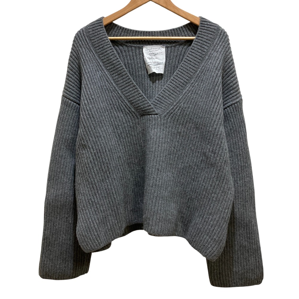 【中古】美品 24AW Chaos カオス アイスモネニット カシミヤブレンド セーター CH206373ER フリーサイズ グレー レディース Luxs ブランド古着のリュクス