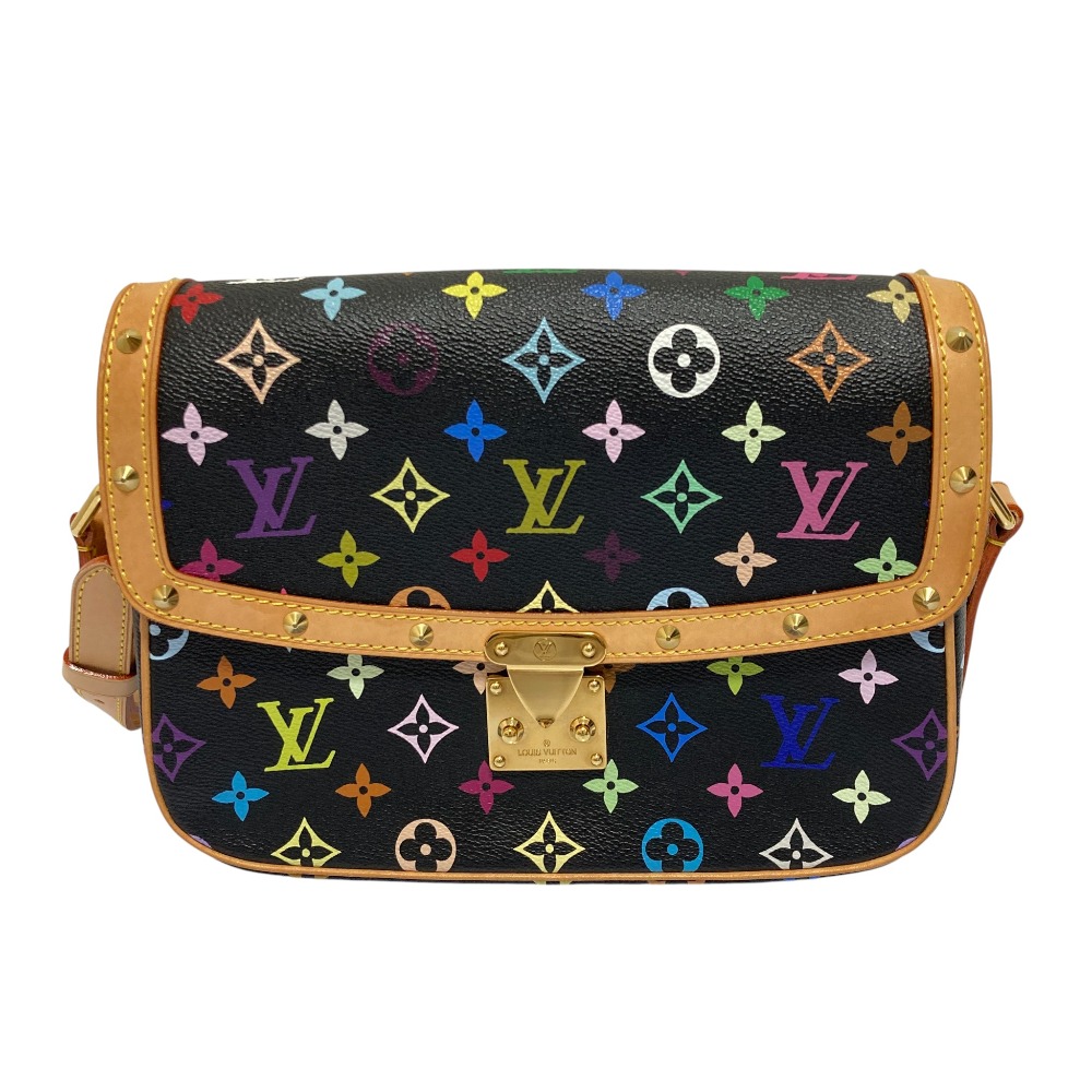 【中古】美品 LOUIS VUITTON ルイヴィトン ソローニュ モノグラムマルチ ショルダーバッグ M92639 ノワール レディース Luxs ブランド古着のリュクス