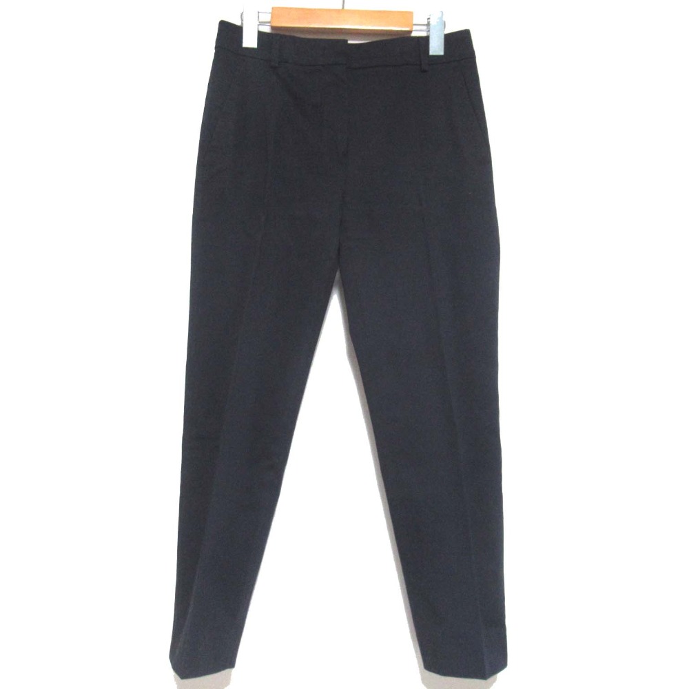 【中古】美品 24SS Max Mara マックスマーラ クロップド スラックスパンツ I40サイズ ブラック レディース Luxs ブランド古着のリュクス