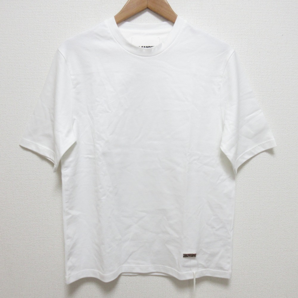 【中古】未使用 23AW JIL SANDER ジルサンダー クルーネック Tシャツ J02GC0109 サイズS ホワイト レディース Luxs ブランド古着のリュクス