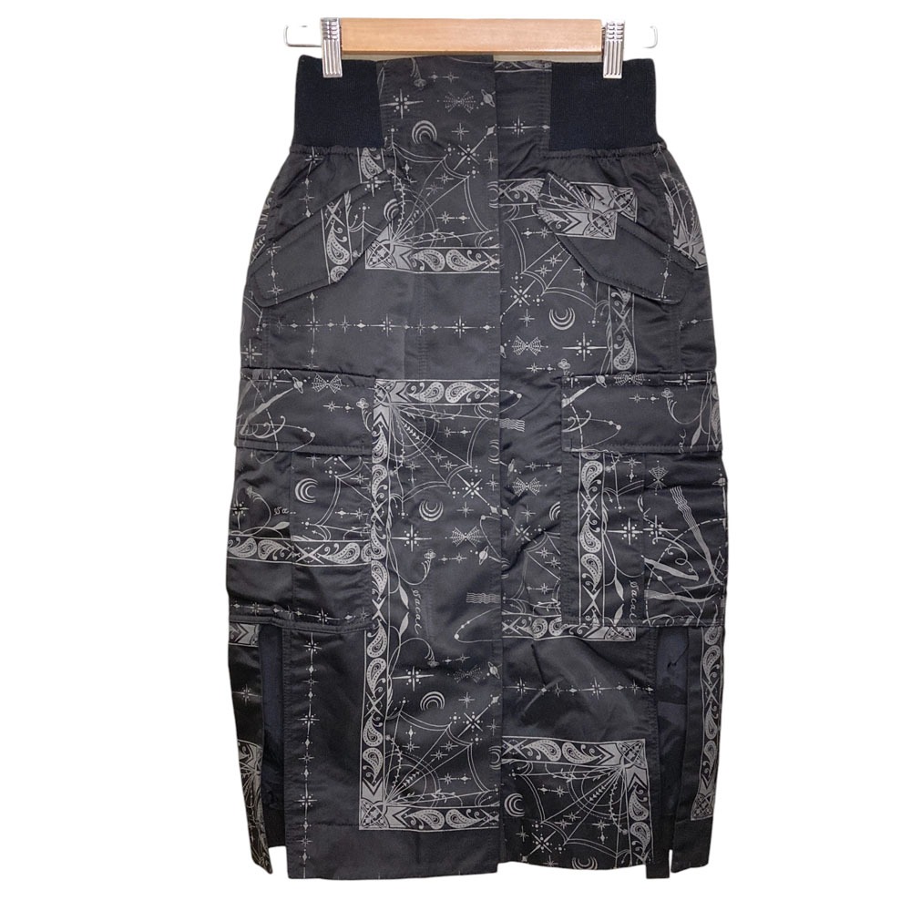【中古】美品 sacai サカイ Dr.WOO スカート 20-05159 サイズ1 ブラック レディース Luxs ブランド古着のリュクス