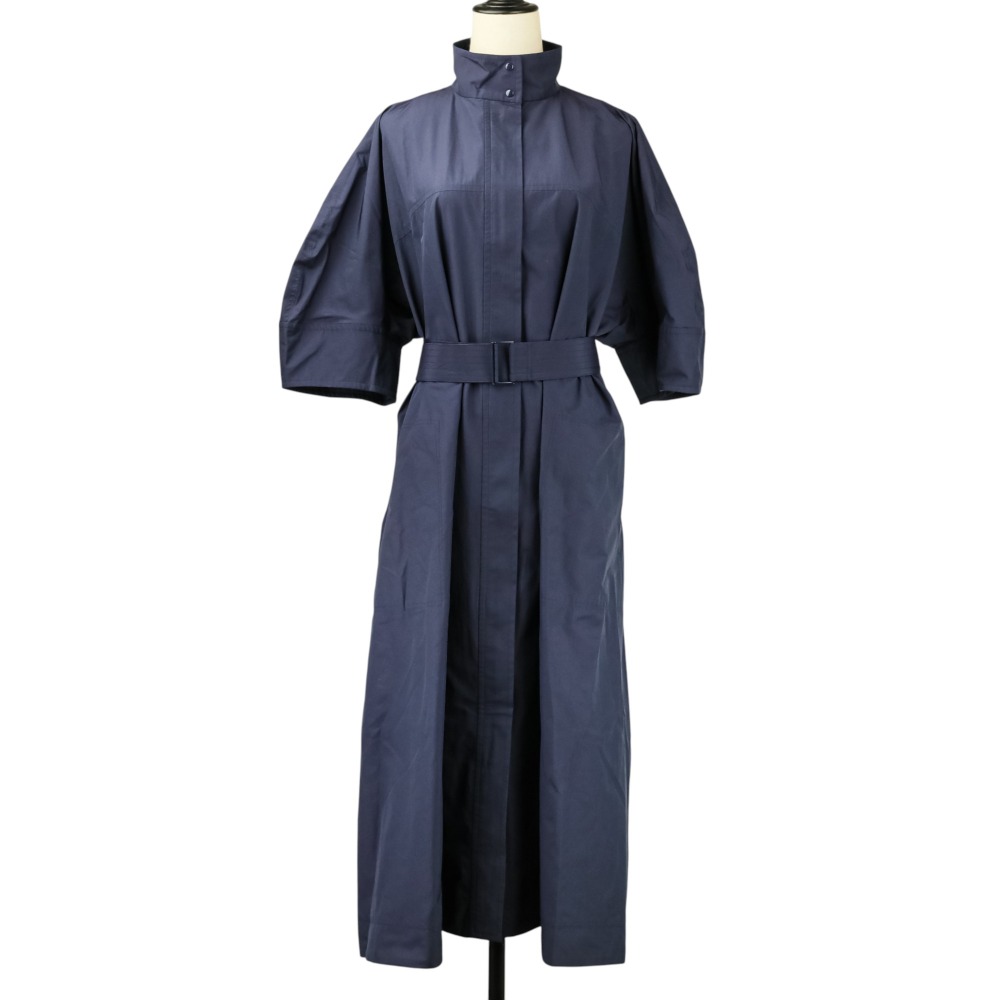 【中古】美品 23AW LE PHIL ルフィル オータフタワンピース 0 ネイビー レディース Luxs ブランド古着のリュクス