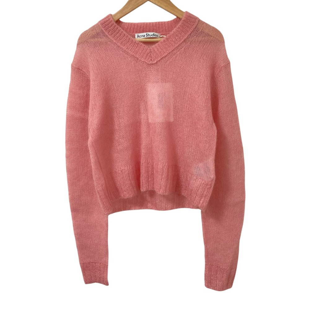 【中古】未使用 Acne Studios アクネストゥディオズ モヘアニット セーター サイズS シャーベットピンク レディース Luxs ブランド古着のリュクス